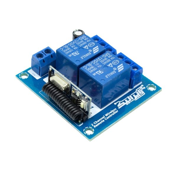 ماژول گیرنده رادیویی صنعتی2 کاناله 433MHz کد لرن ایرانیک (بدون ریموت) - تصویر 3